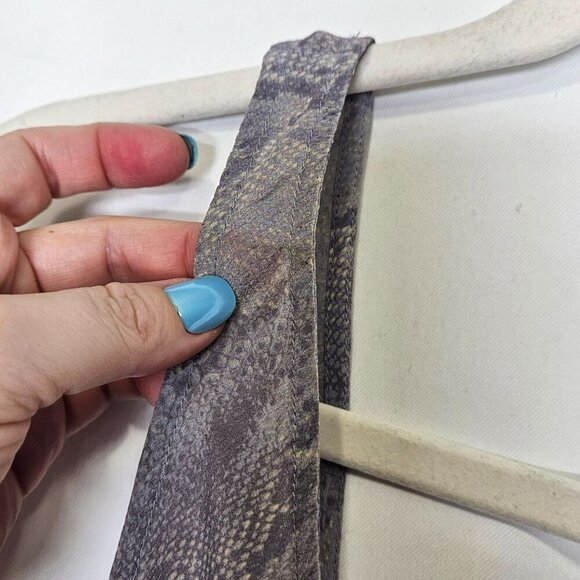 Babaton XS 100% Silk Snake Print Tank Top Lightweight Luxury Animal Purple‎ Gray - Picture 7 of 11
